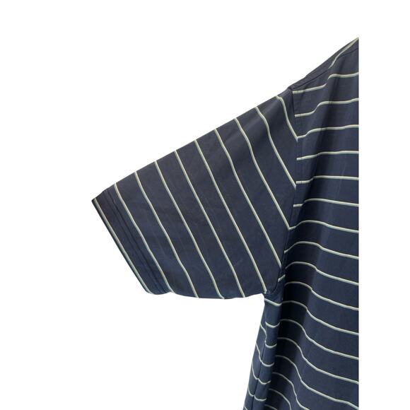 Peter Millar Summer Comfort Blue Striped Golf Short Sleeve Polo Shirt Large - Picture 6 of 13